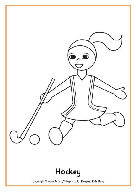 Make it look fun and exciting by using some really cool hockey coloring sheets. 15 kids coloring pages field hockey - Print Color Craft