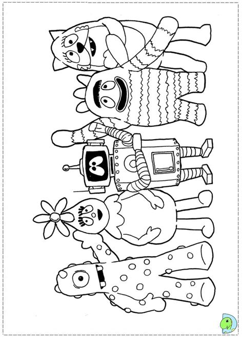 We color the picture with sharpie markers.#coloring #yogabbagabba #artvideomusic. Yo gabba Gabba Coloring page- DinoKids.org