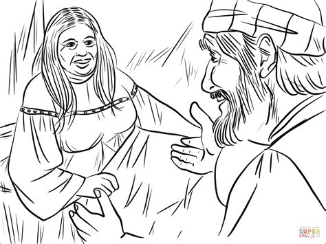 Abraham, daniel, david, deborah, esther, gideon, jesus. Peter Raises Dorcas coloring page | Free Printable ...