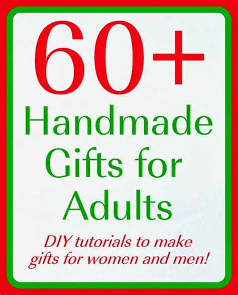 They are one of the most popular wedding gifts for newlyweds and, like kitchenaid stand mixers, a kitchen staple for adults. Handmade Gifts for Adults (over 60 ideas!) - The Country ...