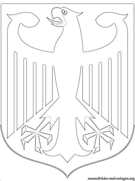 Derartige informationen bekommt man selbstverständlich auch an allen bahnhöfen in deutschland persönlich. Ausmalbilder Wappen von Deutschland zum Ausdrucken | Ausmalbilder kostenlos und gratis ...