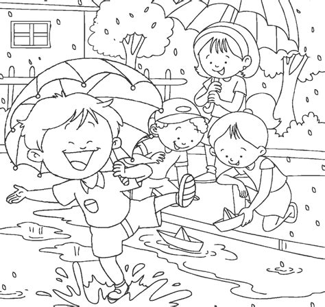 This may day coloring pages will make your activity extra vivid. Rainy Day - Printable colouring pages from Champak Magazine