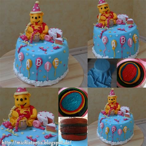 Minions torte minions cake motivtorte kuchen backen torten dekorieren mit fondant. Michi's Tortis: Rückmeldung zur Winnie Pooh Geburtstagstorte