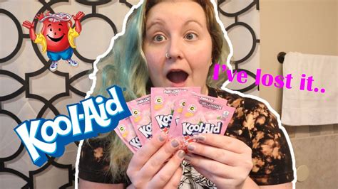 Here is how to dye your hair with kool aid: Dying my hair with kool-aid because, why not? - YouTube