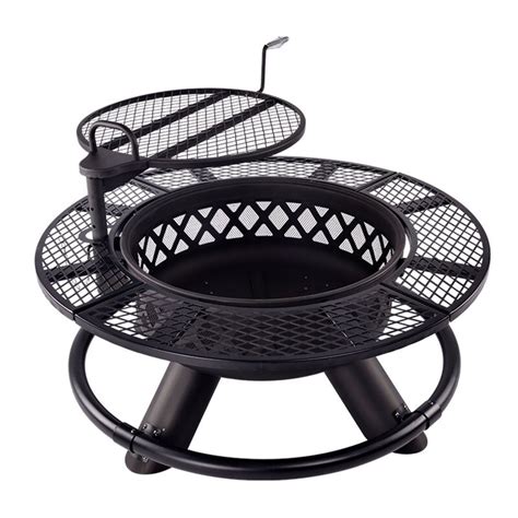 Included fire poker allows for ease of lifting the spark turn your outdoor space into a relaxing warm oasis with the for living lawrence fire pit. Arlmont & Co. Kadence Steel Wood Burning Fire Pit | Wayfair