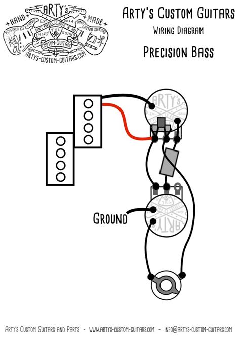 Wiring diagram for a fender precision bass special Arty's Custom Guitars Vintage wiring prewired Kit wiring ...