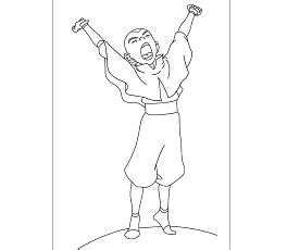 Aang was forced to journey into the fire nation without a staff up until the day of black sun, the day in which the other nations would invade the fire nation. Aang Coloring Pages - Free Printable Coloring Pages at ...