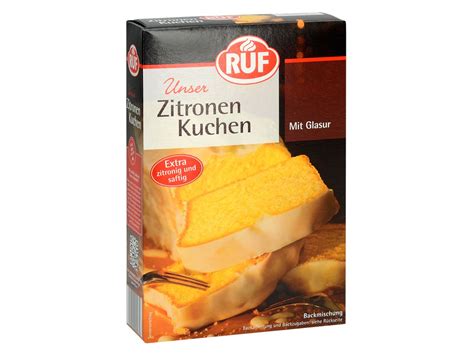 Getestet werden diese drei markenprodukte von doktor oetker, ruf und katie. RUF Zitronen Kuchen 500g | Backmischungen | Backfun