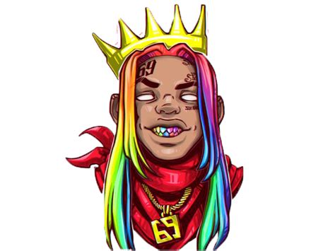 Tons of awesome 6ix9ine cartoon wallpapers to download for free. Sticker de El_Guirri sur other 6ix9ine 69 rap rappeur us ...