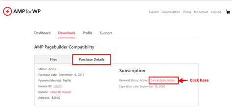 In the cancel subscription pane, choose a reason why you're canceling. How to cancel my subscription in AMPforWP - AMP Tutorials