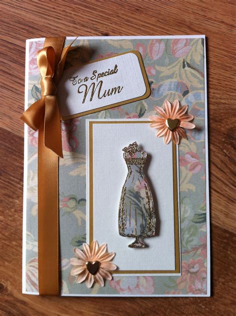 Select different colored craft papers for the flowers. Handmade Mother's Day Card | Paper crafts cards, Cards ...