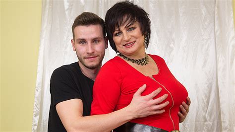 Naughty couple seduces hot coed. Hot housewife sucks and fucks her toyboy