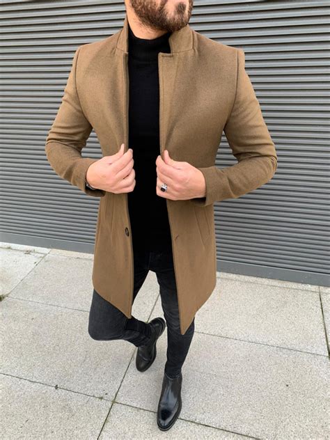 For fall and winter a coat is one of the most important pieces of clothes. Kenzie Camel Slim Fit Wool Long Coat - Gent With