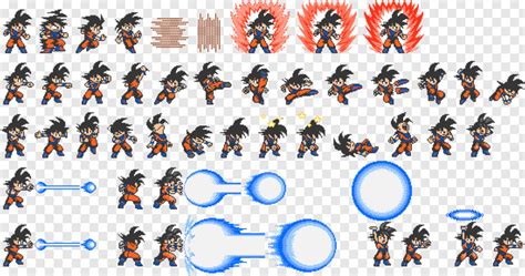 Maybe the ones from dbz supersonic warriors (gba)?. Dbz Effects Sprites - Pivot Animator Speed Animating Dbz ...