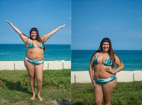 Até uma modelo, medindo 1,80 de altura, tinha dobrinhas na barriga. Gordinha de Biquíni? Pode! Cariocas acima do peso deixam ...