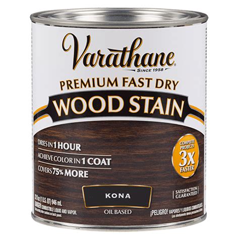 Acid stains provide natural color and depth to concrete floors and other surfaces. Wood Stain - Varathane® Premium Fast Dry Wood Stain