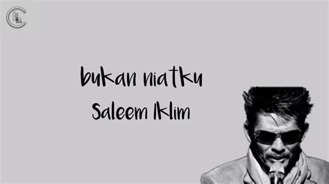 Lagu ini bertujuan untuk menyemai amalan budaya integriti dan menolak rasuah dalam kehidupan. Lirik lagu Iklim bukan niatku - YouTube