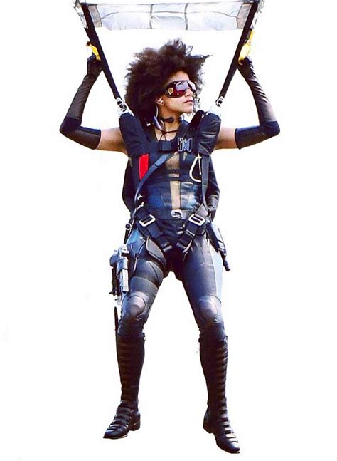 Domino actress wants to be in donald glover's cartoon. Domino Touches Down In Style Via Parachute Onto 'Deadpool ...