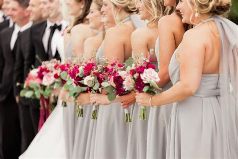 Even the dessert beautifully incorporated the palette with flowers: Hot Pink Summer Wedding | Biltwell Event Center ...