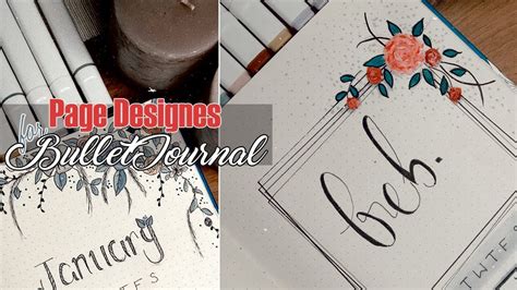 Download this free vector about cute floral bullet journal, and discover more than 13 million professional graphic resources on freepik. Easy Bullet Journal Page Designs with Floral Patterns ...