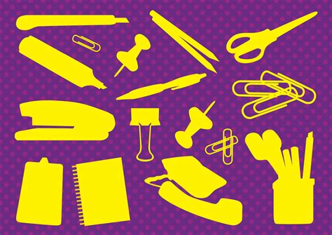 A bunch of people asked what supplies i use in #drawtogether. Office Supplies Vectors Vector Art & Graphics | freevector.com