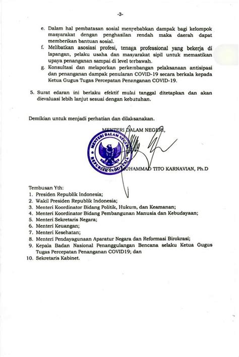 Beberapa informasi yang bisa memberikan pengetahuan tentang covid 19. SURAT EDARAN MENDAGRI RI NOMOR 440 2622 SJ TAHUN 2020 ...