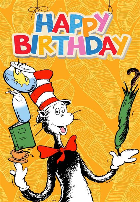 To help celebrate, we're reading his book happy birthday to you! if you like this video. Dr Seuss Printable Birthday Cards — PRINTBIRTHDAY.CARDS