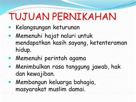 Perkawinan merupakan suatu ikatan lahir batin antara seorang pria dan seorang wanita sebagai suami istri dengan tujuan membentuk rumah tangga yang bahagia. 8 Tujuan Menikah Dalam Islam