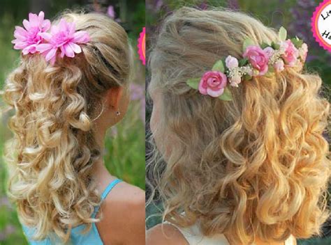 This playlist shows you easy natural hair styles for kids. Cute Flower Hairstyles for Kids - Indian Beauty Tips