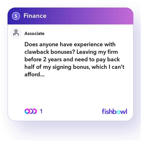 Is there any information that needs further clarification? Does anyone have experience with clawback bonuses? Leaving ...
