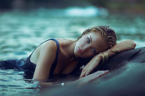 Free shipping on orders over $25 shipped by amazon. #4560712 #wet hair, #blue eyes, #wet body, #blonde, #river ...