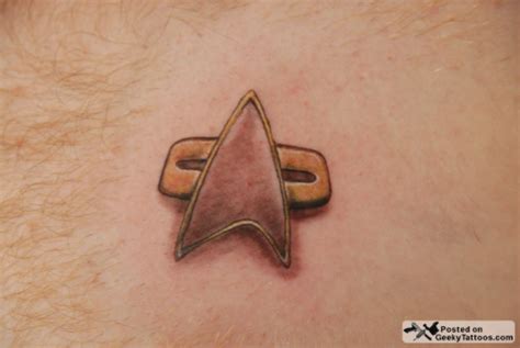 Shop for cross%20stitch on etsy, the place to express your creativity through the buying and. Star Trek Communicator Badge Tattoo - I Think My First ...