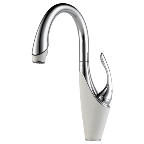 Brizo kitchen faucets brings light and life to every kitchen with its full array of kitchen faucets that are easy to set up and use. Brizo Vuelo® Single Handle Pull-down Kitchen Faucet ...