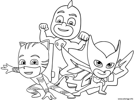 Coloriage pyjamasques a imprimer beau 82 luxe collection de. Coloriage Pyjamasques Super Heros Dessin Pyjamasques à ...