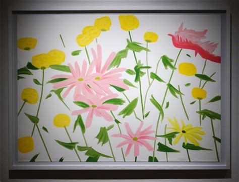 Alex katz's paintings might be the most attractive exercises in soldering abstraction and representation that the last century has seen. Spring Flowers by Alex Katz on artnet