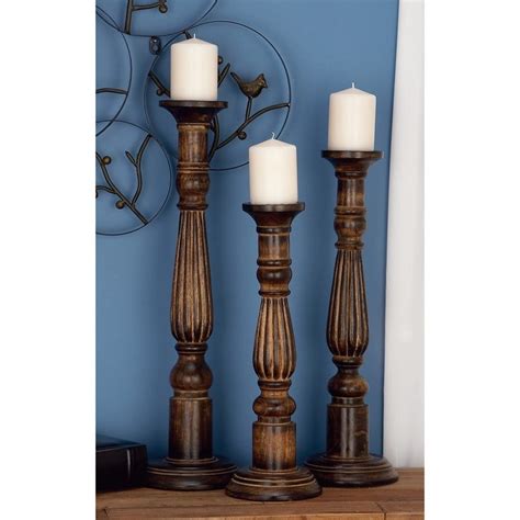 Classic wooden candlesticks 4 inches with 7/8 inch hole, set of 4 unfinished small wooden candle holders to craft, paint or decorate, by woodpeckers. Overstock.com: Online Shopping - Bedding, Furniture ...