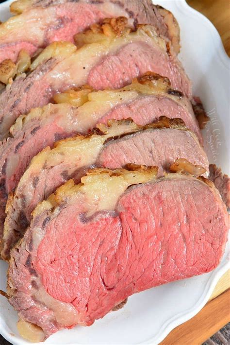 Here's everything you need to know, from place the beef in the roasting pan with the bone facing down and the fat cap facing up. Prime Rib Recipe. Your holiday dinners won't be complete ...