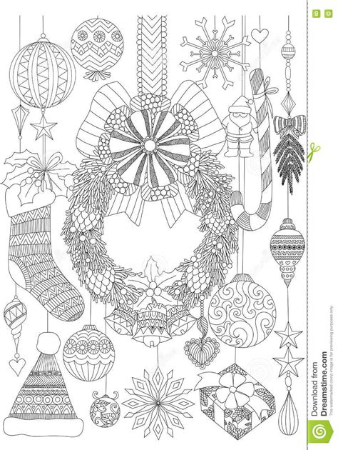 You will find drawings representing santa claus, christmas trees, ornaments, bells, wreath. Doodles About Christmas Decorative Stuffs For Adult ...