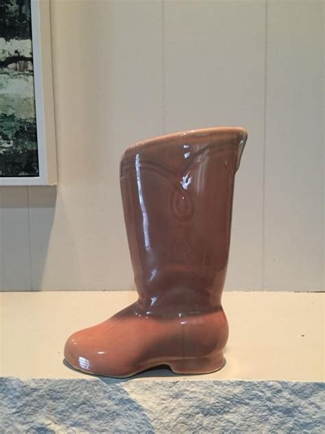 Using boots as planters is also a useful and attractive way to recycle beloved boots that are too worn to wear. Vintage Ceramic Western Boot Planter or Vase | Southwest ...