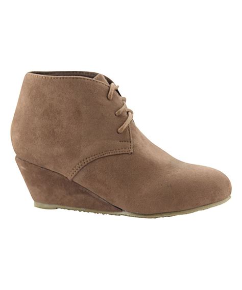 The suede is soft and the leather trim is the extra detailing that makes these boots terrific. Another great find on #zulily! Bella Marie Chestnut Sally ...