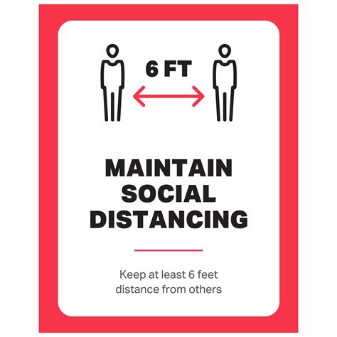 Exterior Poster | Maintain Social Distancing | 11