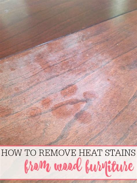 Since many varnishes are made from types of plastics, they will melt under high temperatures. How To Remove Heat Stains From Wood - Frugally Blonde