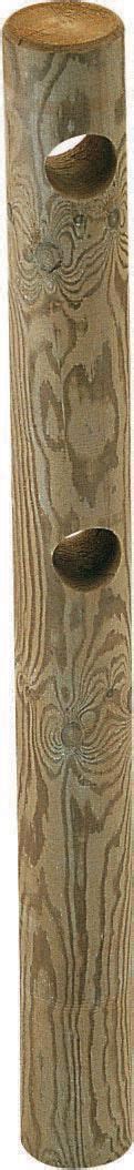 Pied de poteau carré à enfoncer ppjet70/750 simpson pour poteau bois 70x70 mm. FRANCE BOIS IMPREGNES - Poteau à 2 trous traversants - pin sylvestre traité classe 4 - Ø 14 cm ...