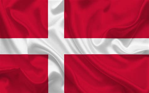 Der vertikale teil des kreuzes wird zur hebeseite verschoben. danish flag, denmark, europe, the flag of denmark ...