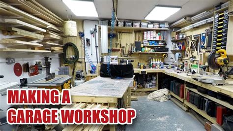 What do you do if your car needs work but your garage is too small? Making a 240 sq ft Garage Workshop in 12 minutes ...