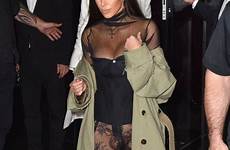 kardashian kim paris fashion week through outfit balenciaga panties without sexy body celebrity hot