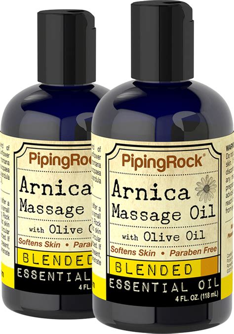 Arnica oil history & interesting facts. Arnica Massage Oil 2 Bottles x 4 fl oz (118 mL) | Benefits ...