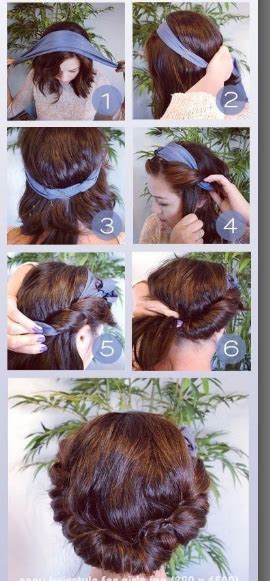 Put on a ponytail and twist small parts of hair around it and you are done. Step By Step Easy Hairstyles Instruction For Long|Medium ...