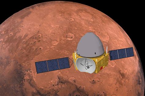Landing on mars is hard. China's Tianwen-1 mission is now orbiting Mars ahead of landing | New Scientist