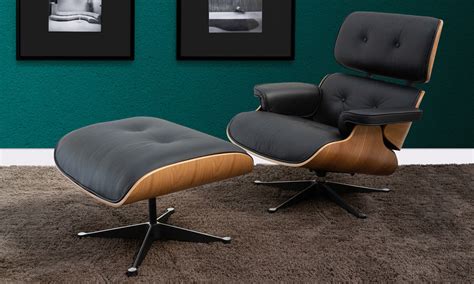 They are very comfortable to sit in for long periods of time because the cushion thickness, size, and i got a real herman miller eames lounge chair with ottoman. Container Door Ltd | Replica Eames Lounge Chair & Ottoman